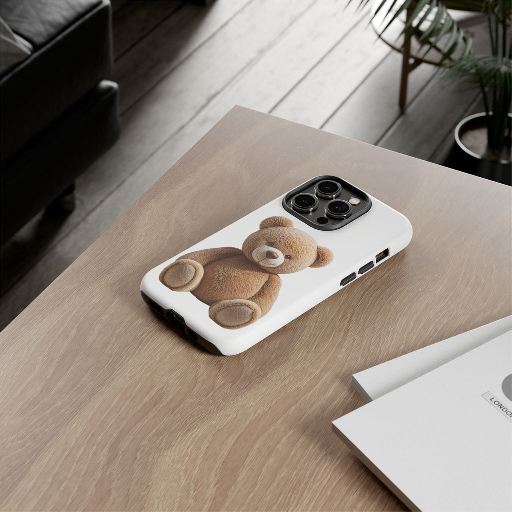 Teddy Bear Phone Case | Cute Plush Toy Illustration, i-phone, Samsung, Google phone