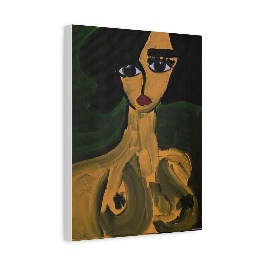 Toile de portrait abstrait | Art contemporain sur toile, art minimaliste