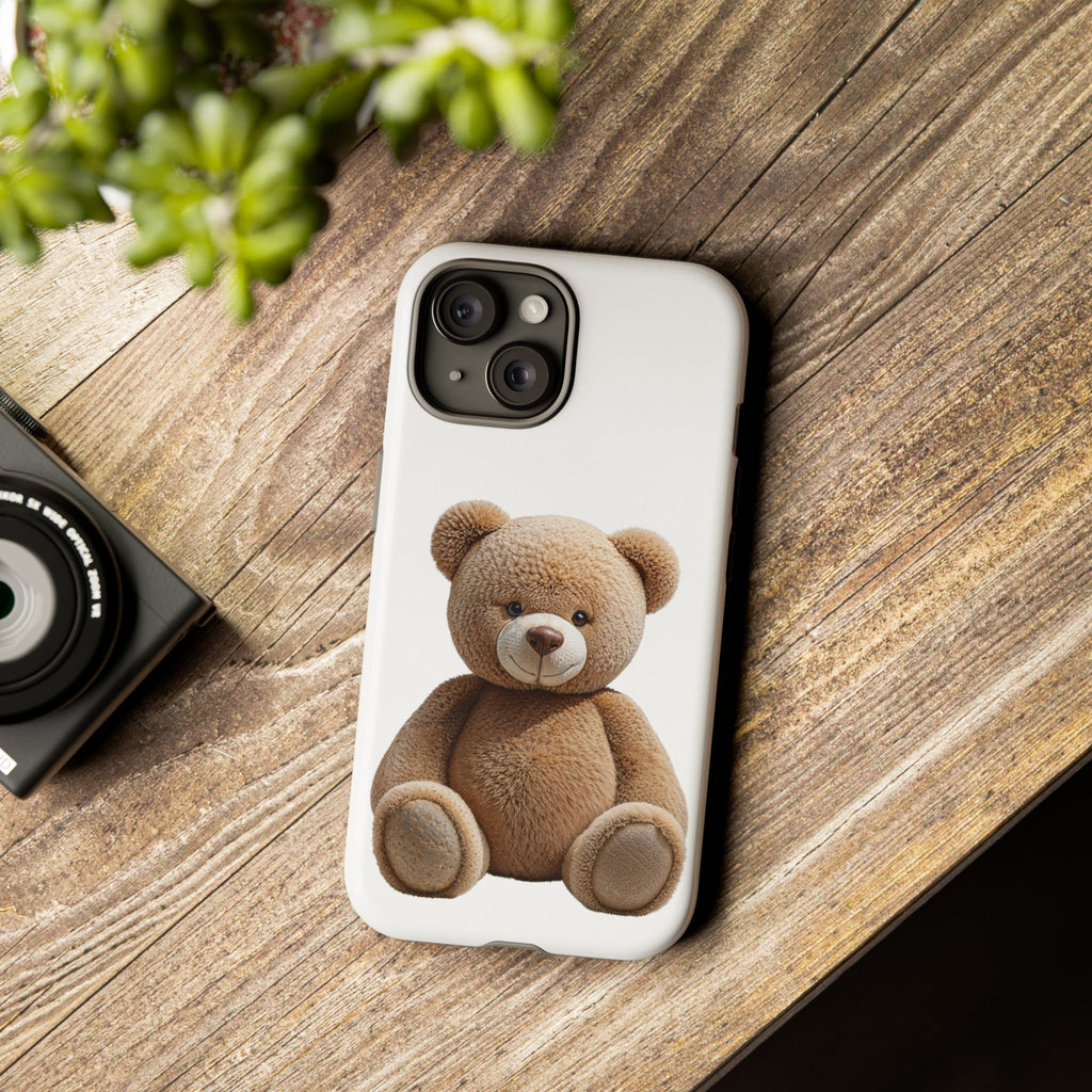 Teddy Bear Phone Case | Cute Plush Toy Illustration, i-phone, Samsung, Google phone