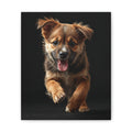 Running Puppy Canvas | Stretched Wall Art, gift for dog lovers