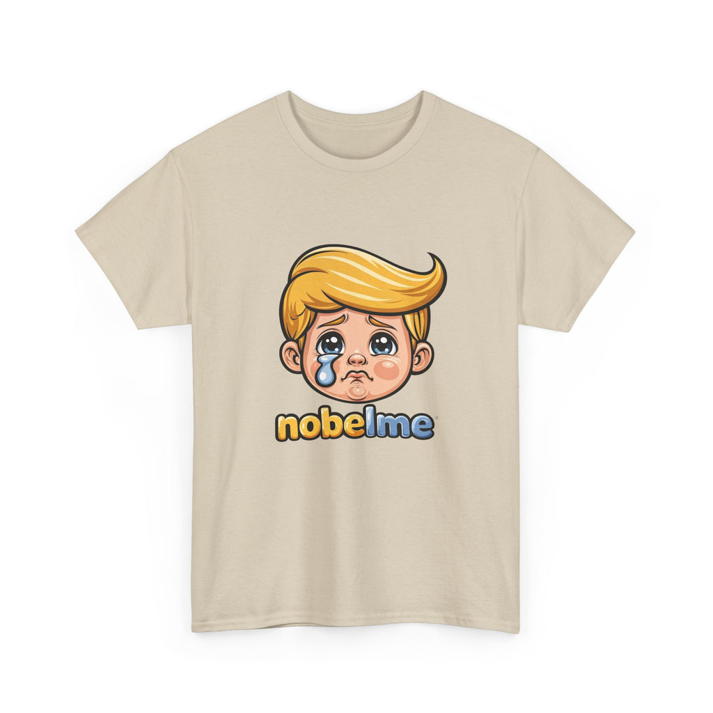 T-shirt avec visage de dessin animé d'une blonde qui pleure | Logo nobelme