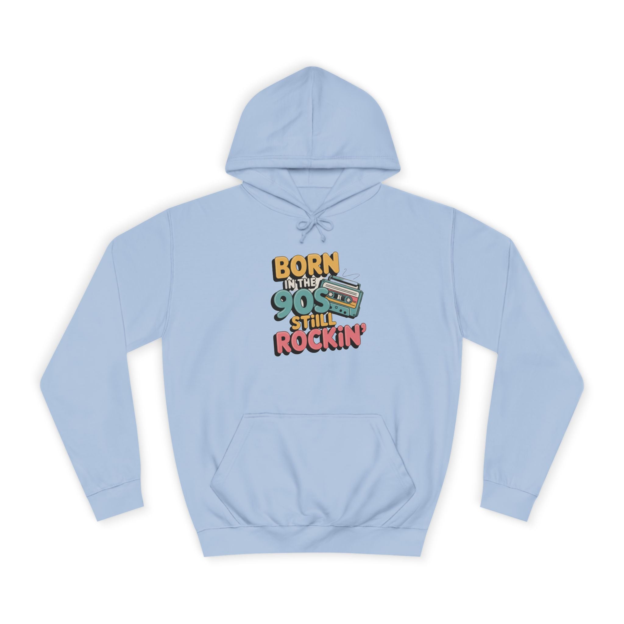 Retro 90s Nostalgia, Stronger Than Storm Hoodie Inspirational Mental Health Oversized Sweatshirt