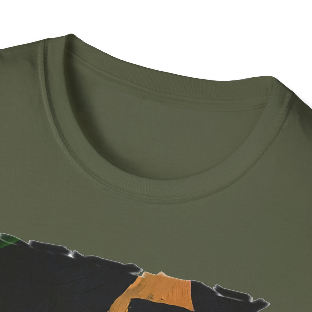 T-shirt Portrait de Femme Nue | Peinture Artistique Moderne, T-shirt Beaux-Arts, Impression Portrait de Nu Élégante, Peint à la Main, Style Galerie