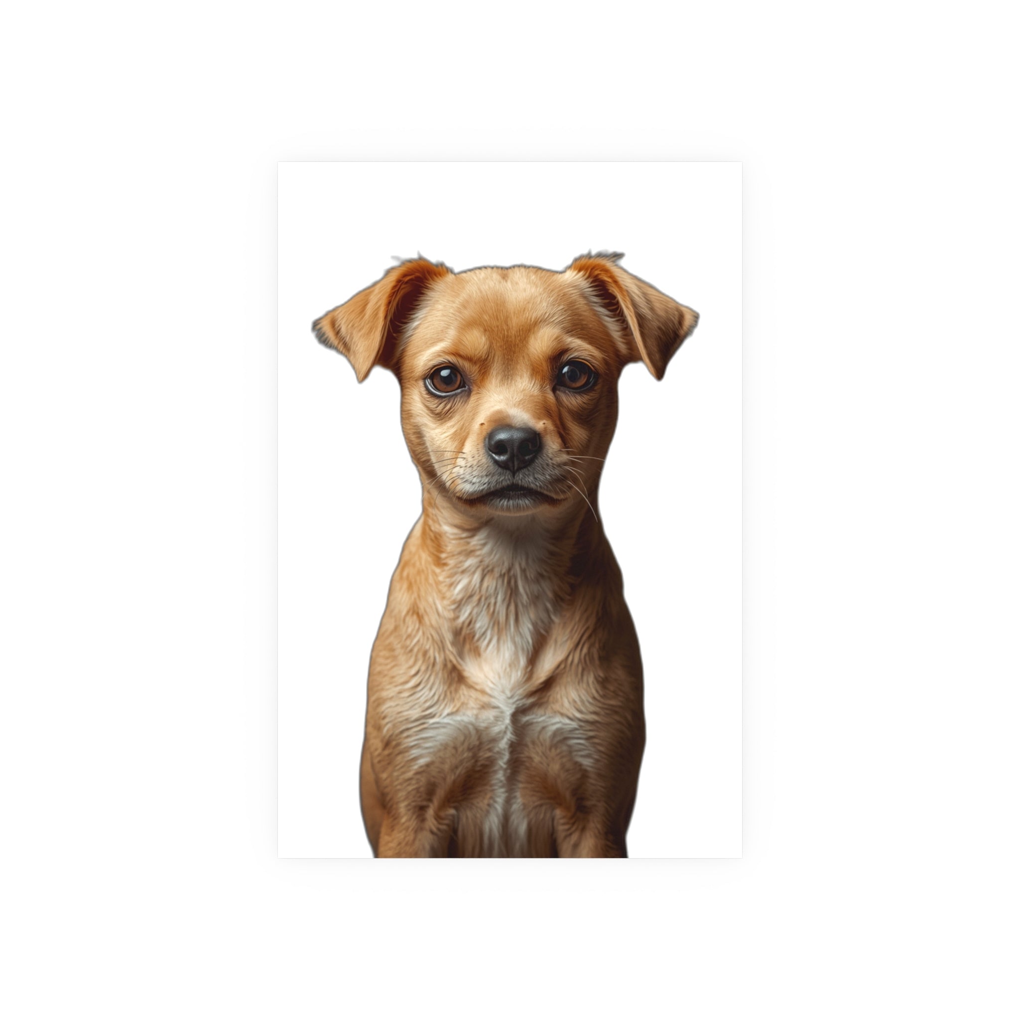Puppy Portrait Poster | Dog Wall Art, dog lover poster