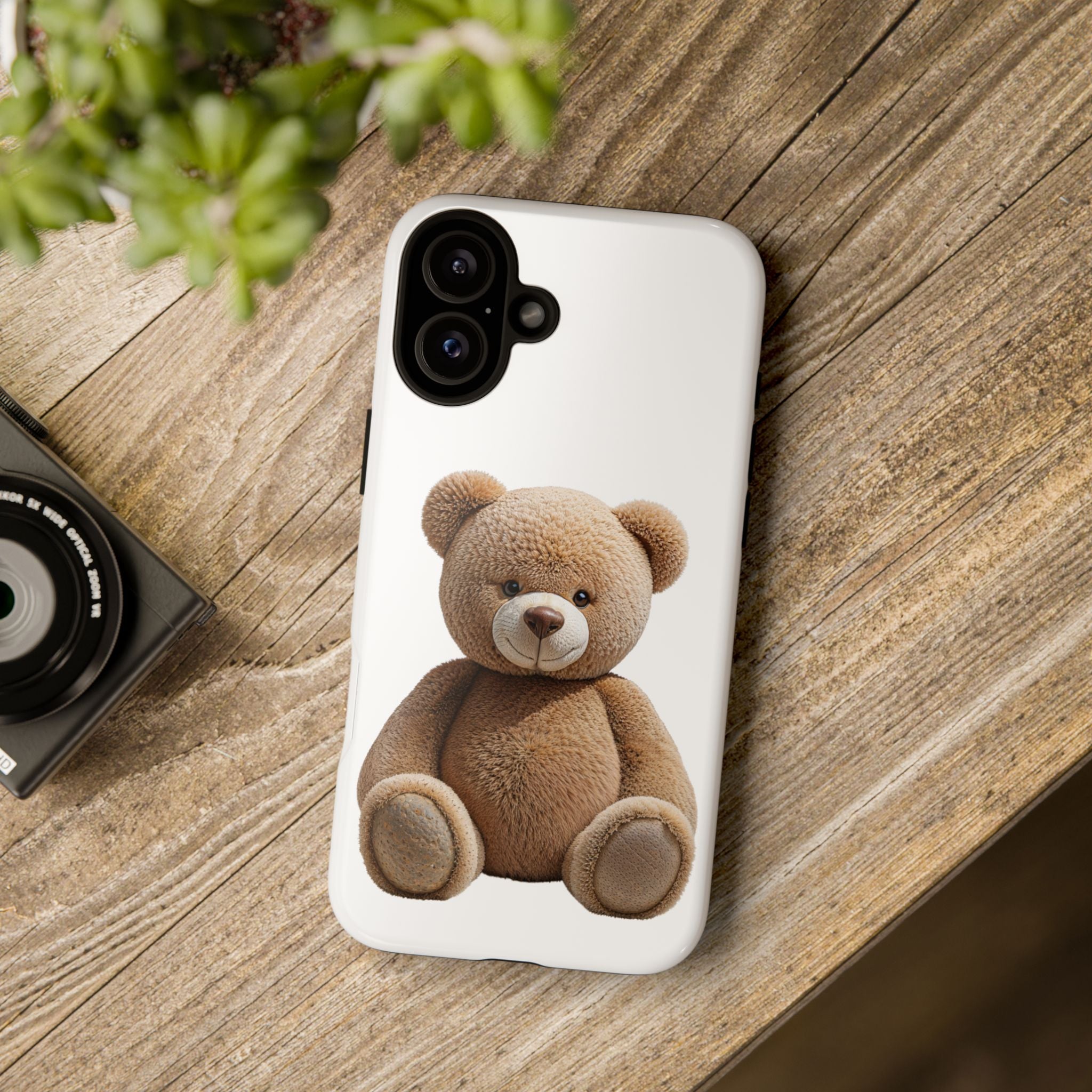 Teddy Bear Phone Case | Cute Plush Toy Illustration, i-phone, Samsung, Google phone