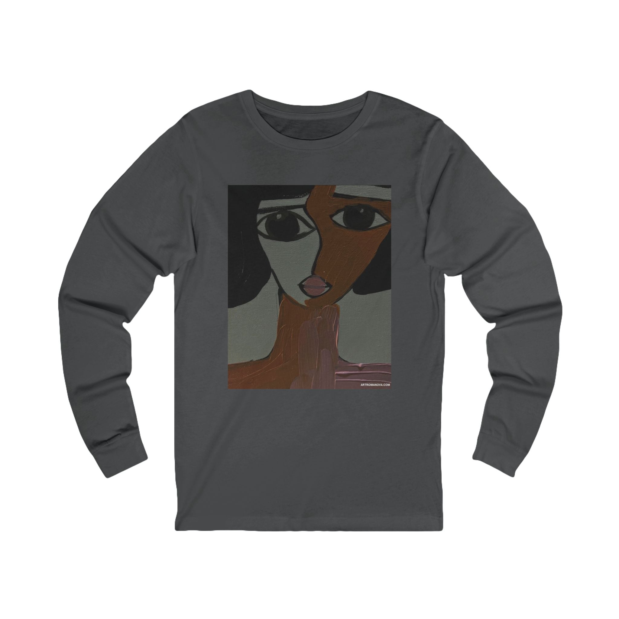 T-shirt à manches longues | Art moderne, T-shirt graphique unisexe, Portrait de nu pictural, Impression de qualité musée