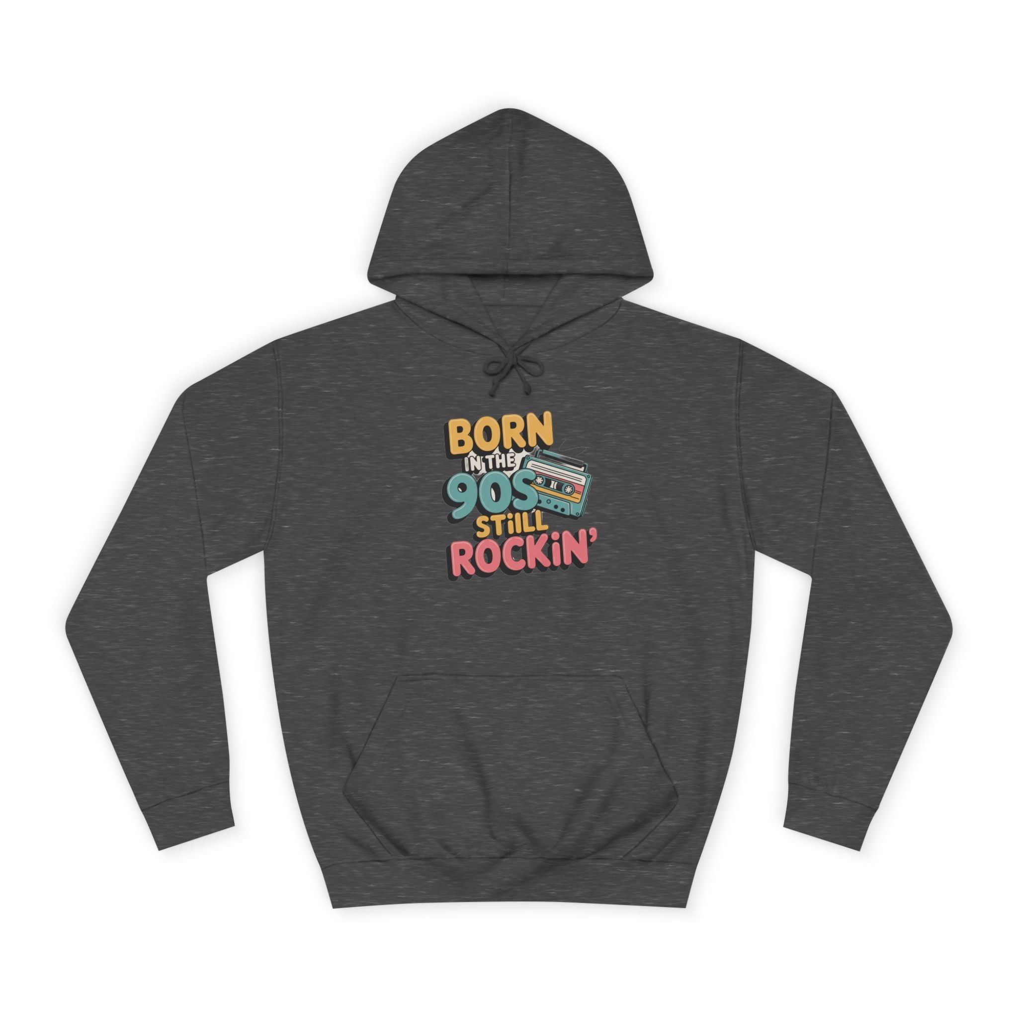 Retro 90s Nostalgia, Stronger Than Storm Hoodie Inspirational Mental Health Oversized Sweatshirt