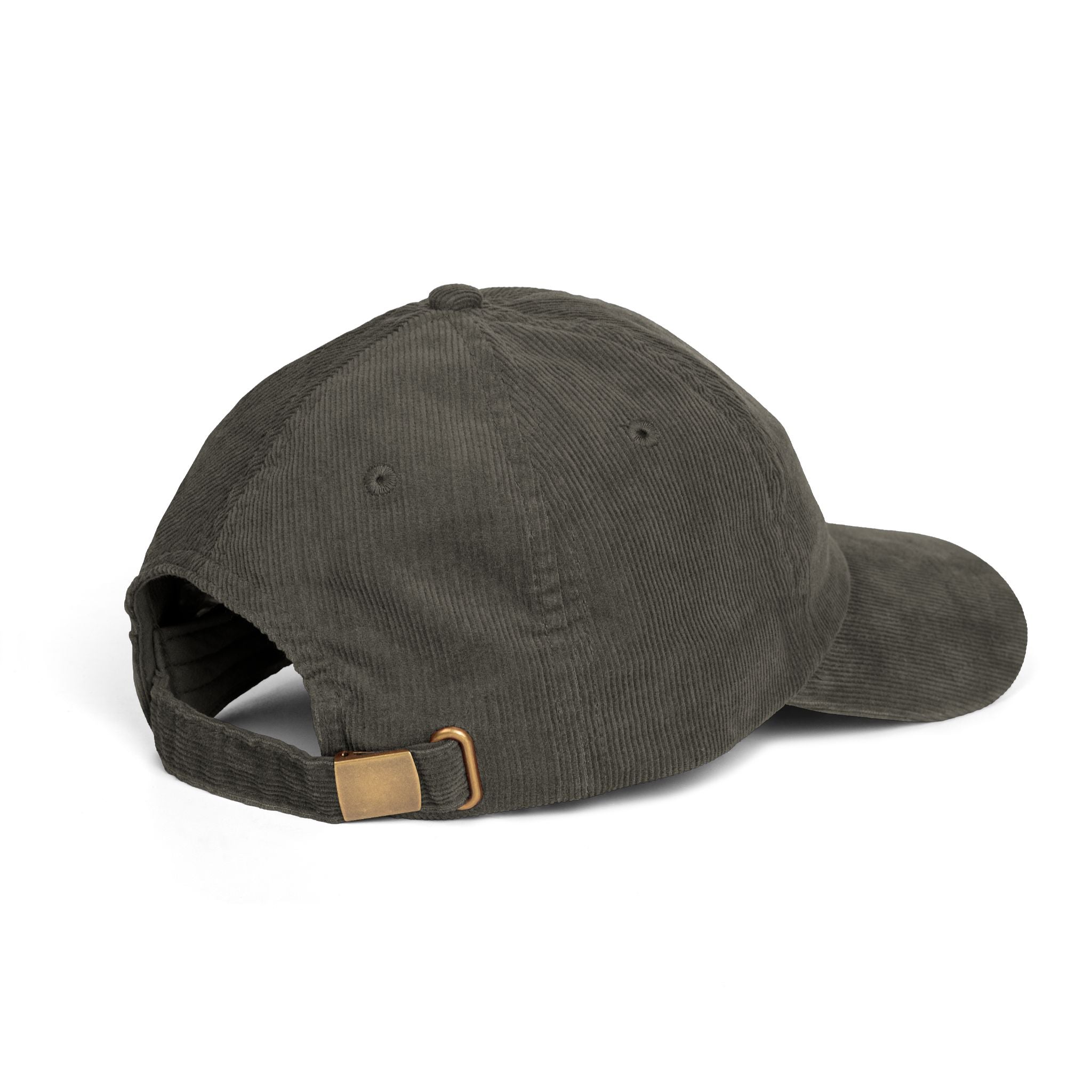 Casquette brodée avec un boxer marron | Casquette de baseball en velours côtelé