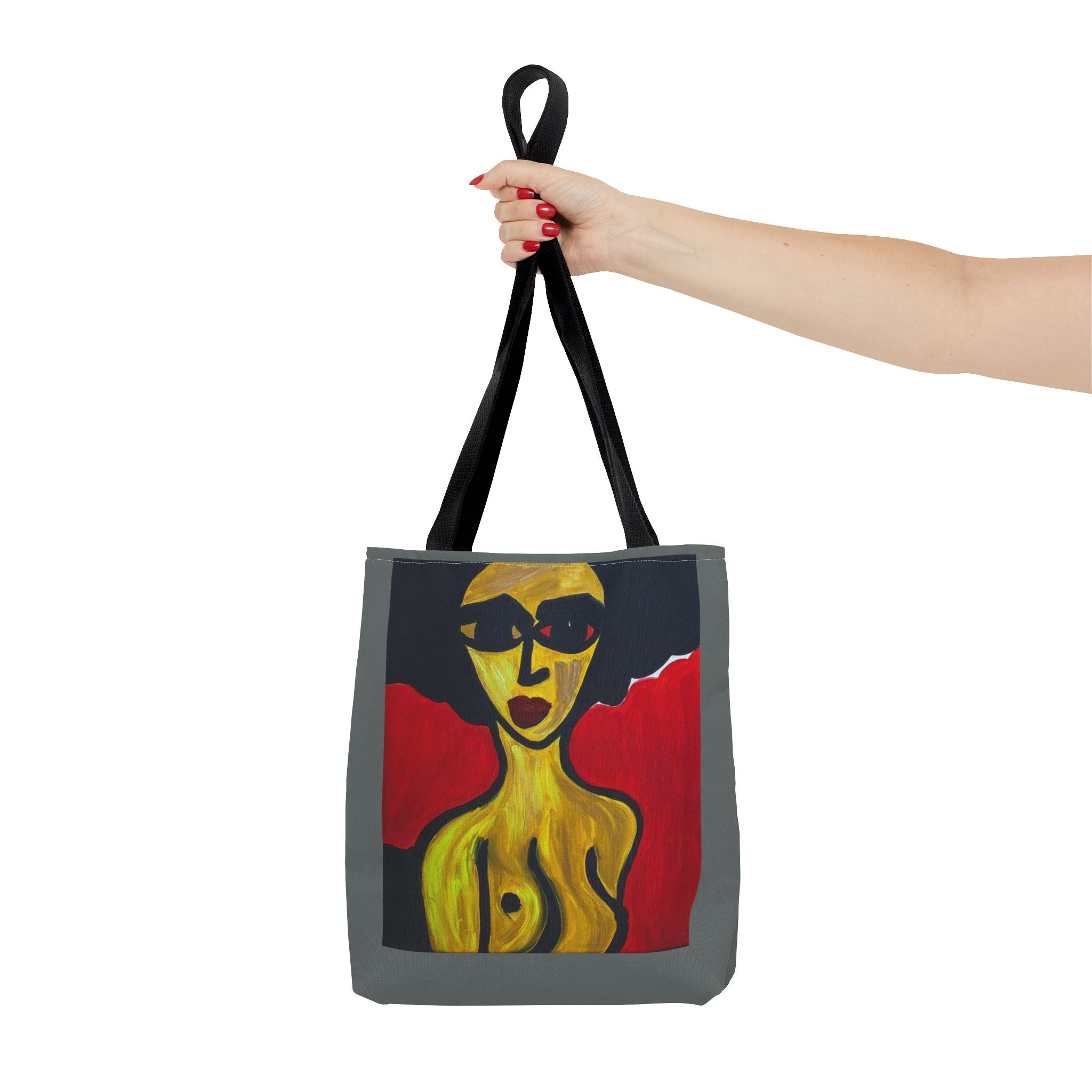 Sac cabas minimaliste nude, étude féminine au trait et au pinceau, sac fourre-tout en coton écologique, sac cabas nude expressionniste abstrait
