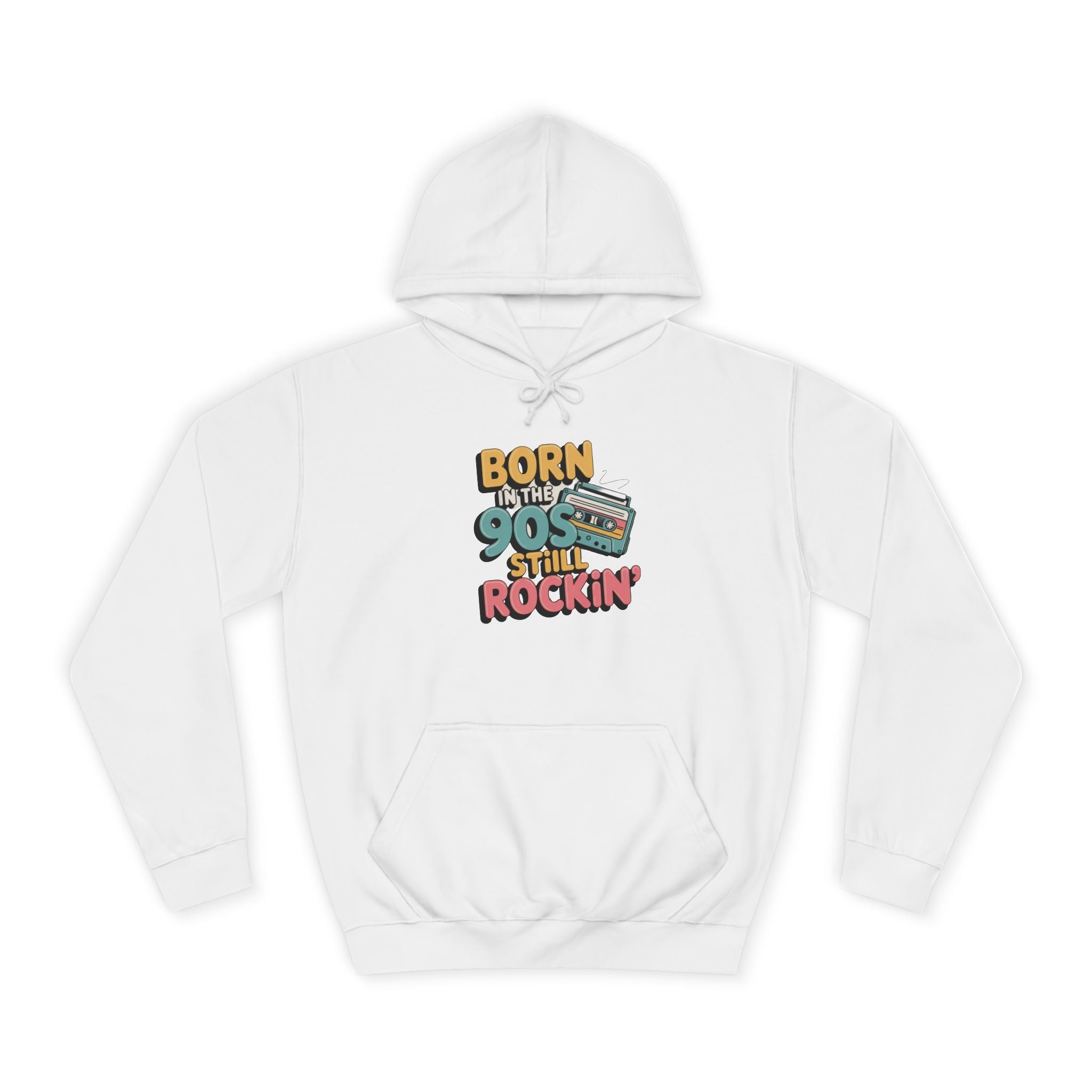 Retro 90s Nostalgia, Stronger Than Storm Hoodie Inspirational Mental Health Oversized Sweatshirt