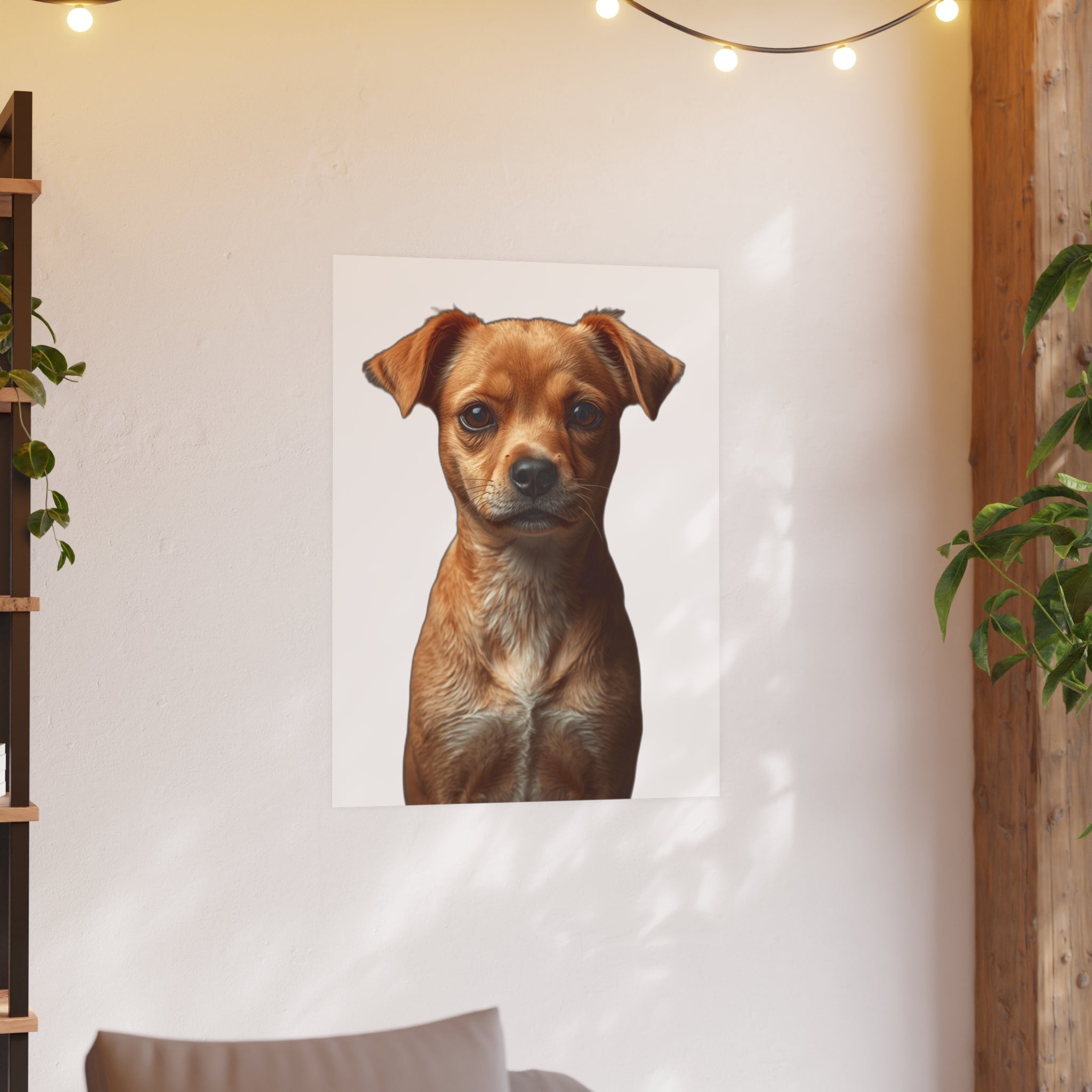Puppy Portrait Poster | Dog Wall Art, dog lover poster