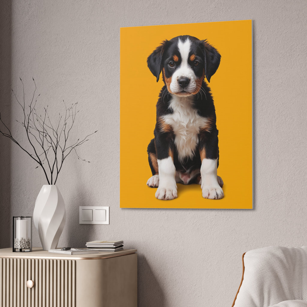 Bernese Mountain Dog Puppy Canvas, gift for dog lovers