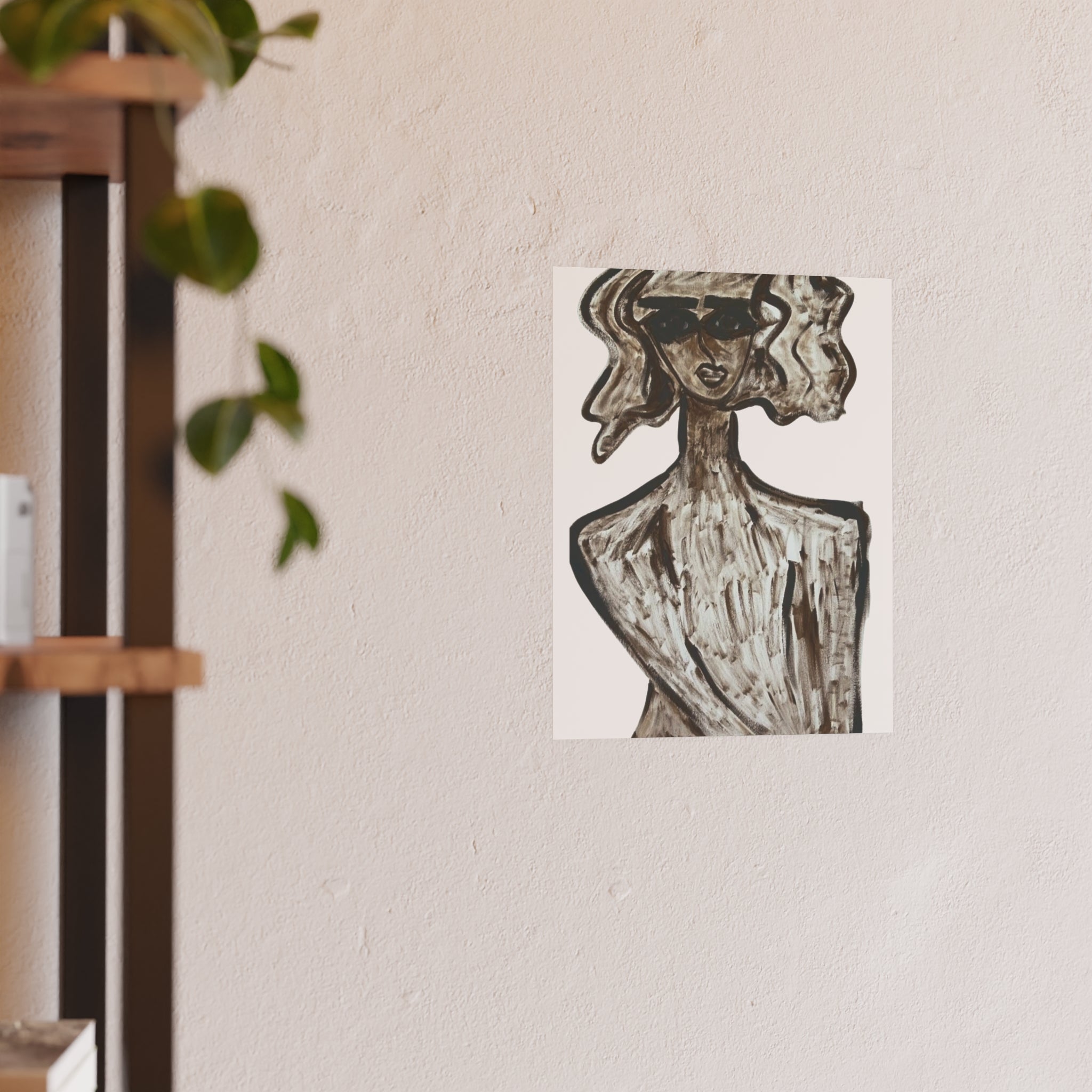 Monochrome Abstract Woman Poster | Poster