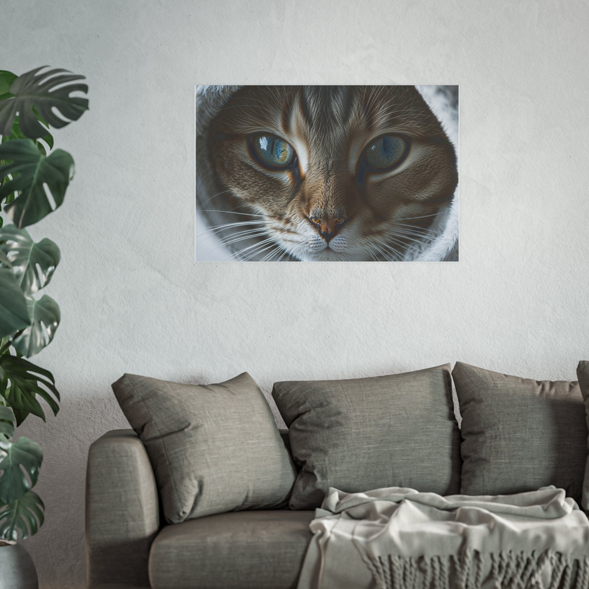 Close-Up Cat Eyes Poster | Cat lovers Poster, cat wall art
