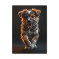 Running Puppy Canvas, gift for dog lovers