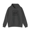 Make It Loud hoodie | Typography graphic sweatshirt, Smart & Funny Slogan Hoodie, Trendy Motivational Streetwear