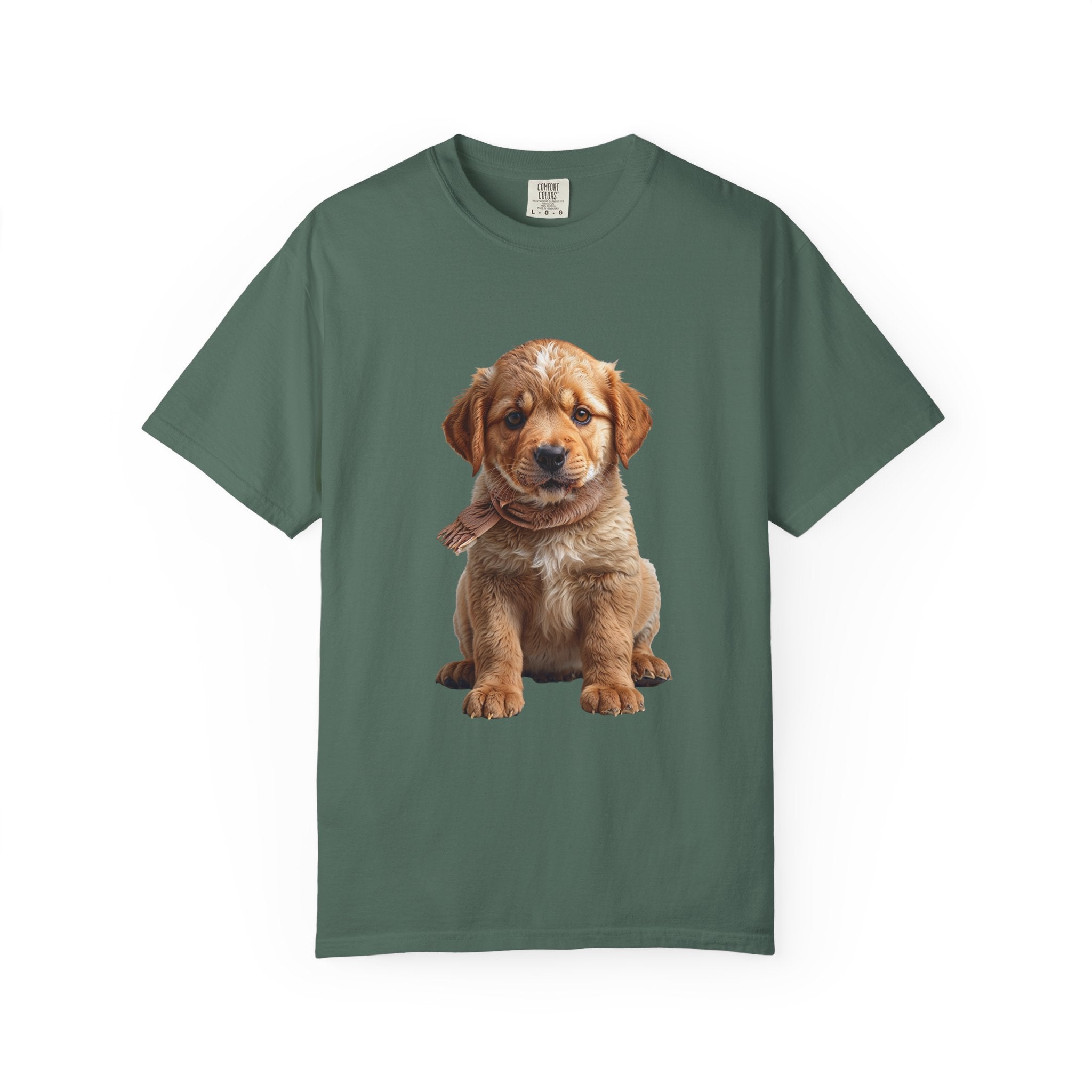 T-shirt chiot Golden Retriever | T-shirt photo de chien mignon