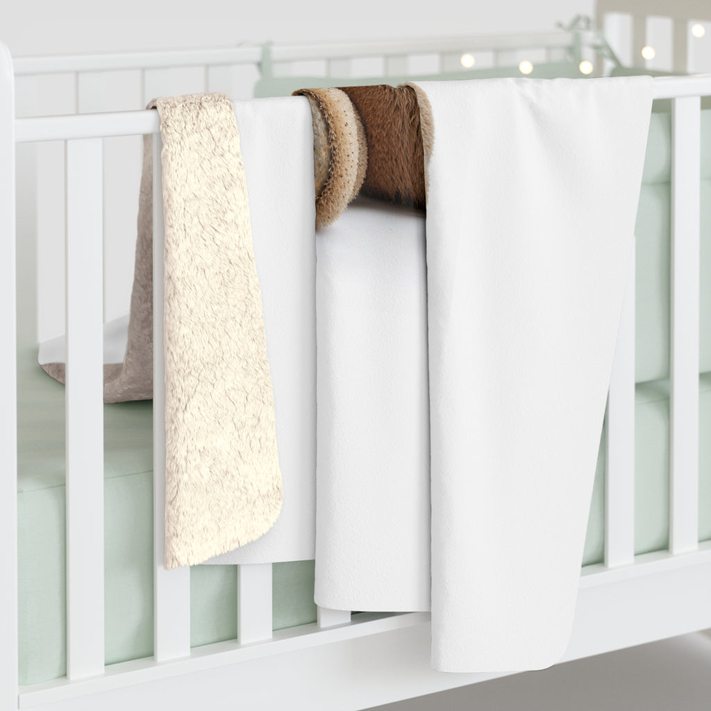 Couverture en polaire sherpa ours en peluche | Couverture enfant en peluche