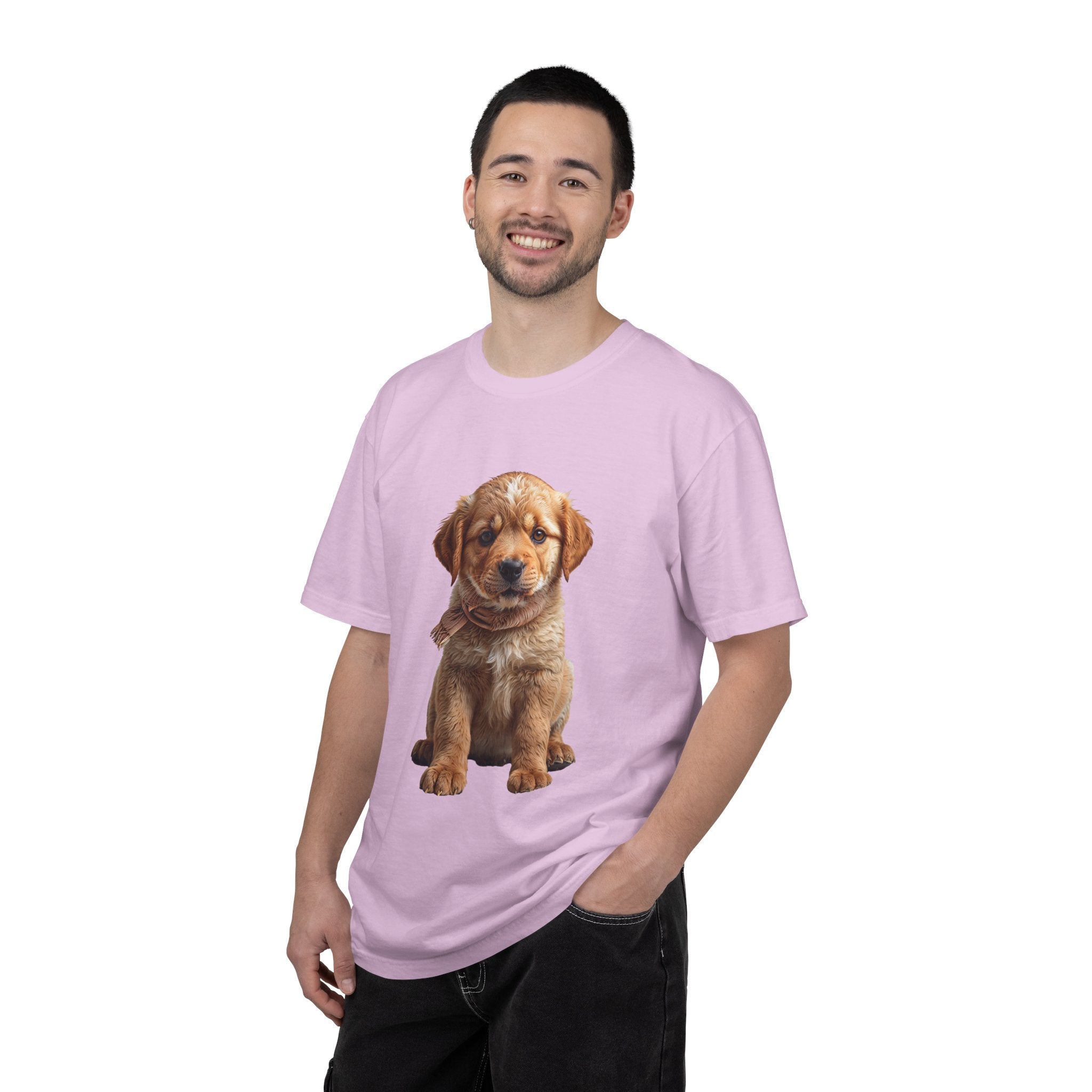 T-shirt chiot Golden Retriever | T-shirt photo de chien mignon