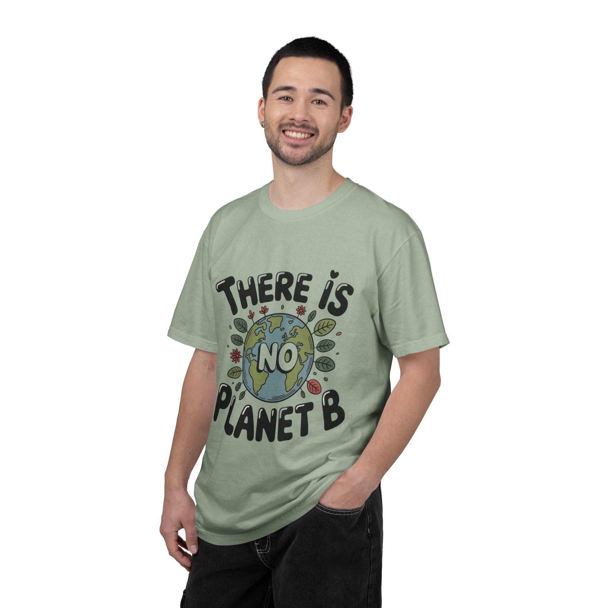 There Is No Planet B T-shirt | Environmental Earth Illustration, Eco Message shirt