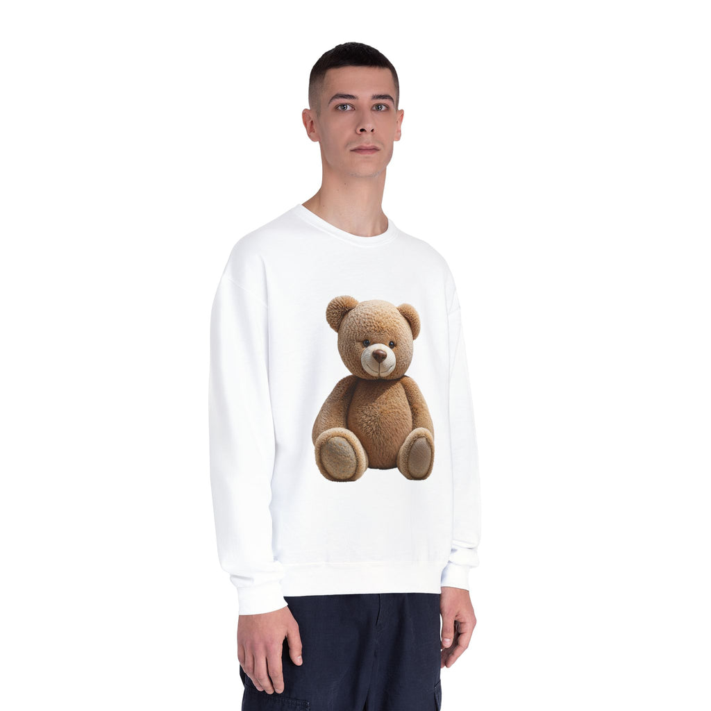 Sweat-shirt imprimé ours en peluche marron | Illustration de jouet mignon