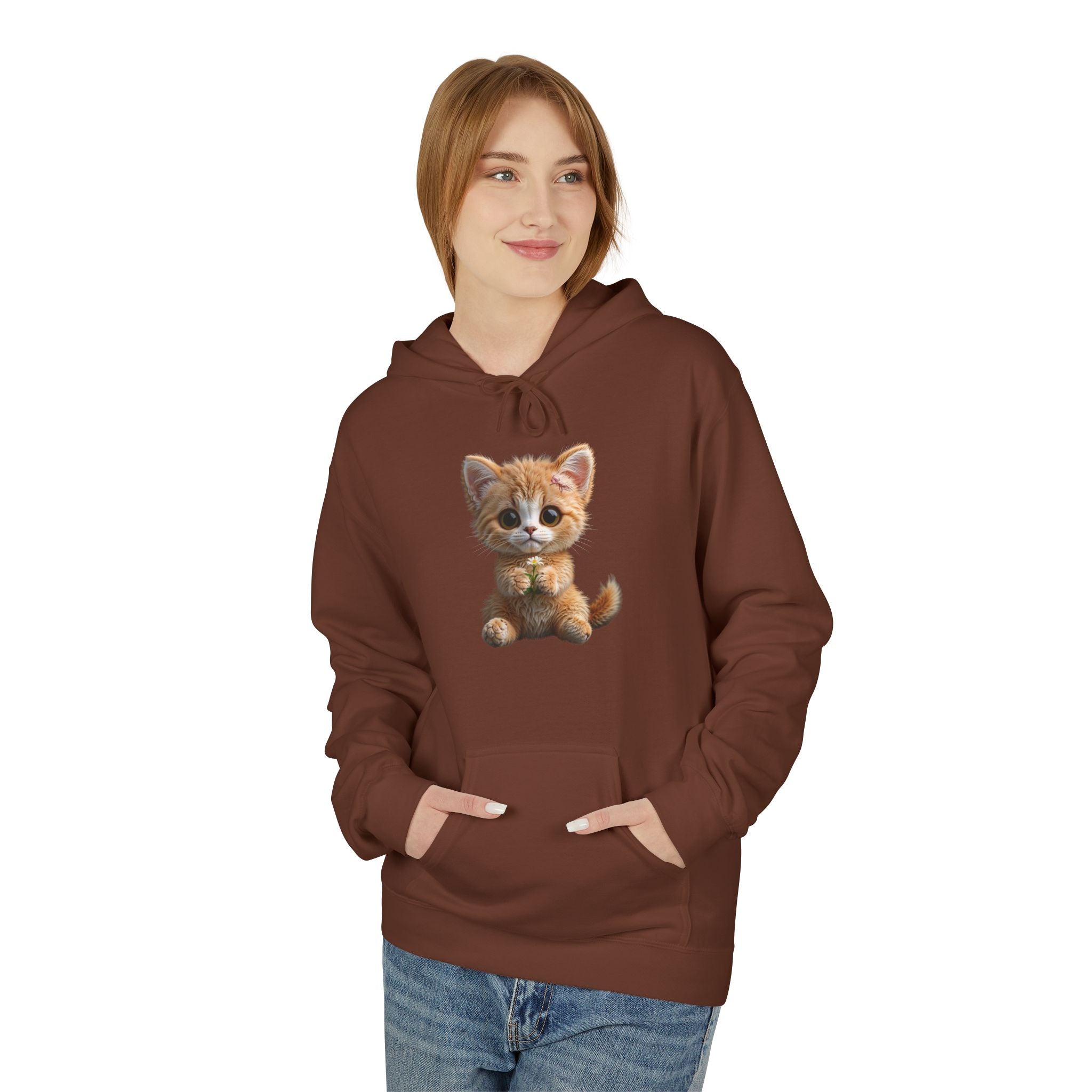 Cute Kitten image Hoodie | Small Cat Illustration hoodie, Limited edition