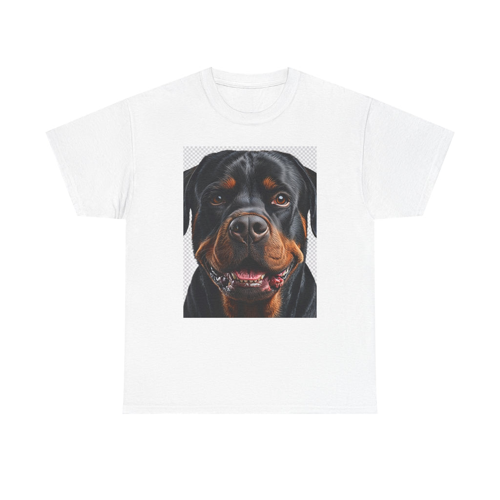 T-shirt portrait réaliste de Rottweiler | T-shirt visage de chien, vêtements pour amoureux des animaux