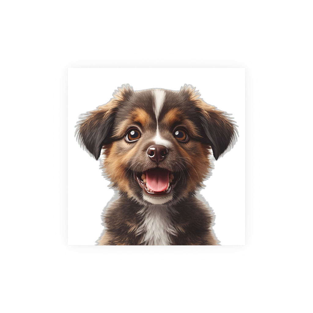 Smiling Puppy Poster, dog lover poster