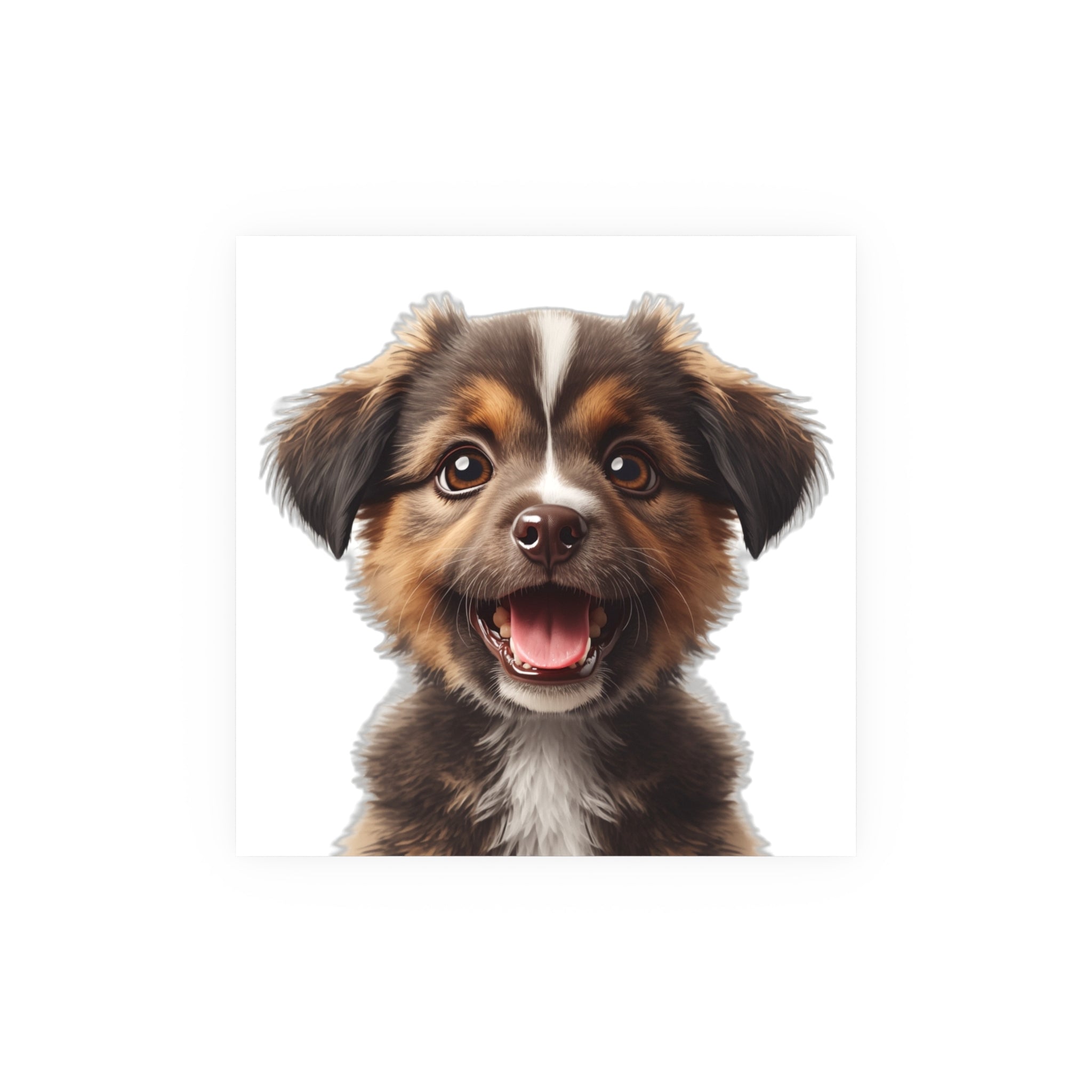 Smiling Puppy Poster, dog lover poster