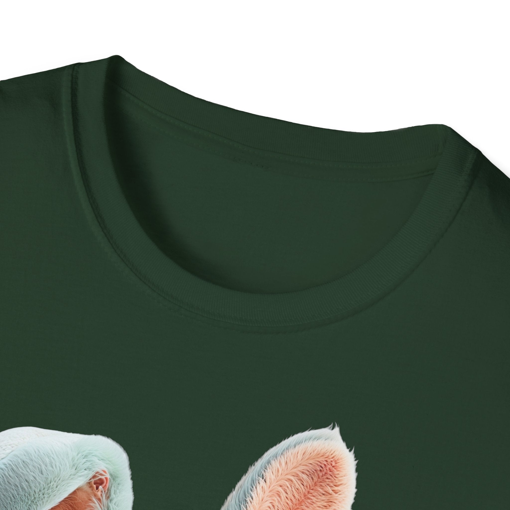 T-shirt Lapin en peluche bleu | T-shirt graphique lapin mignon