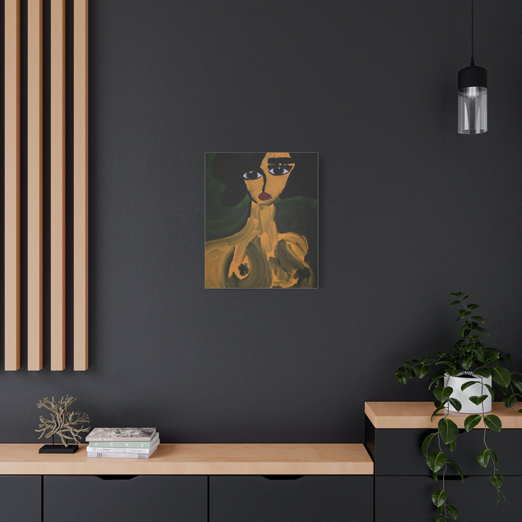 Toile de portrait abstrait | Art contemporain sur toile, art minimaliste