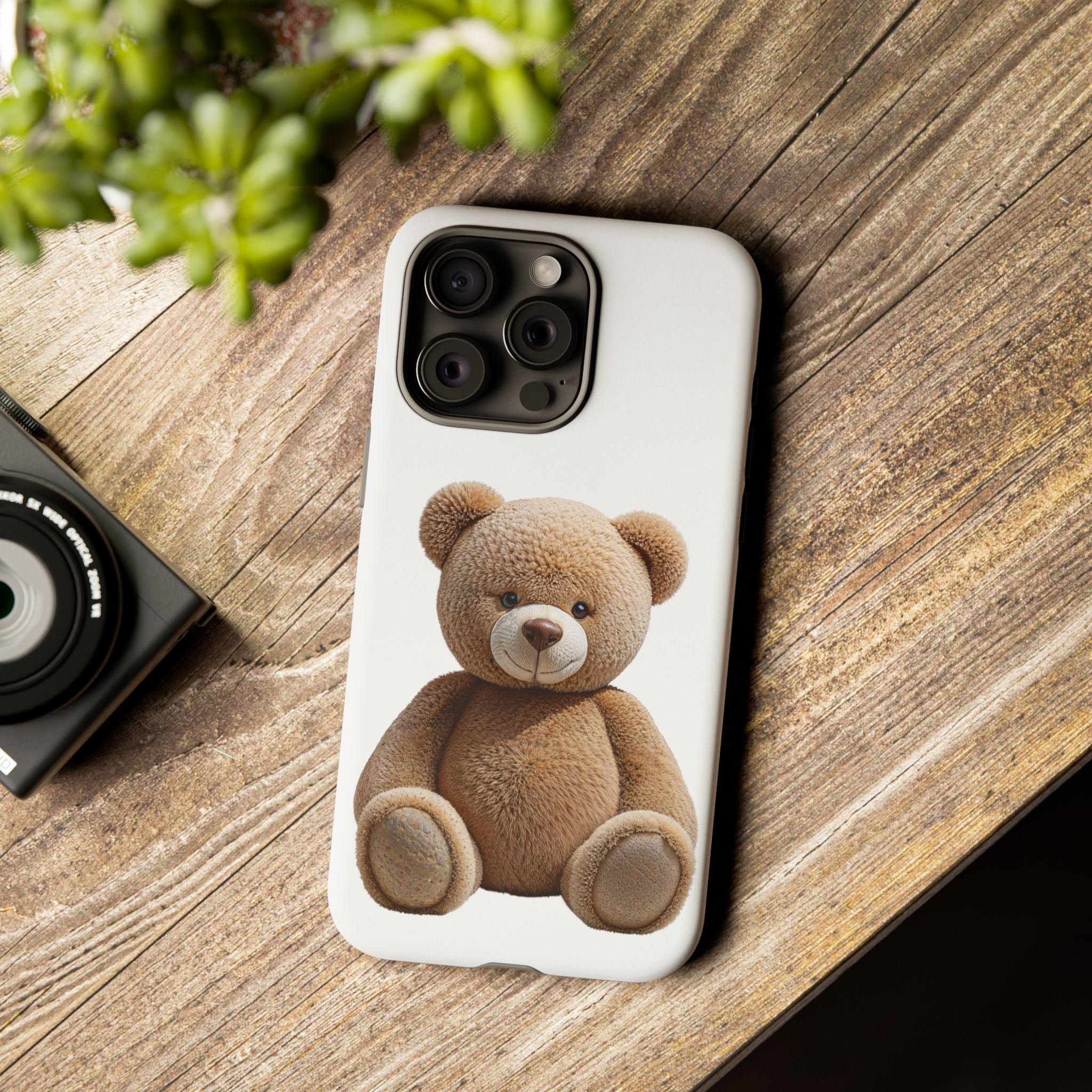 Teddy Bear Phone Case | Cute Plush Toy Illustration, i-phone, Samsung, Google phone