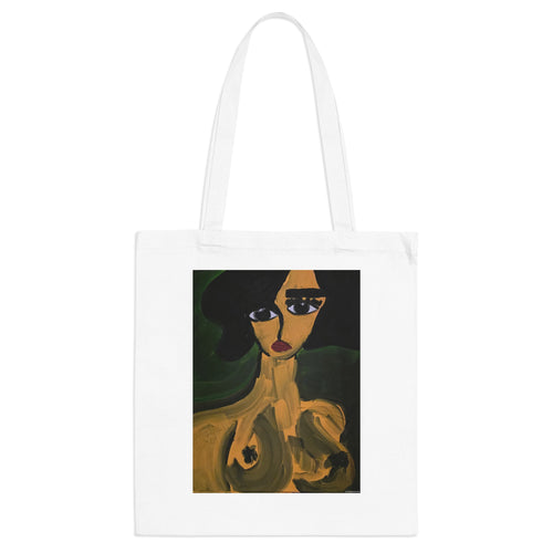 Abstract Woman Portrait Tote Bag | Expressionist Face Art