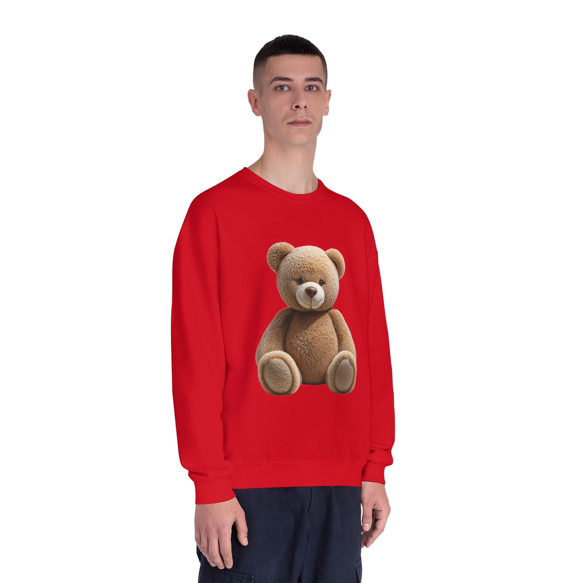 Sweat-shirt imprimé ours en peluche marron | Illustration de jouet mignon