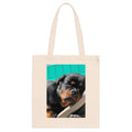 Sleeping Rottweiler Photo Tote Bag | Dog Portrait Shopper bag