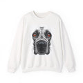 Sweat-shirt à col rond avec portrait réaliste de chien | Portrait de Labrador noir