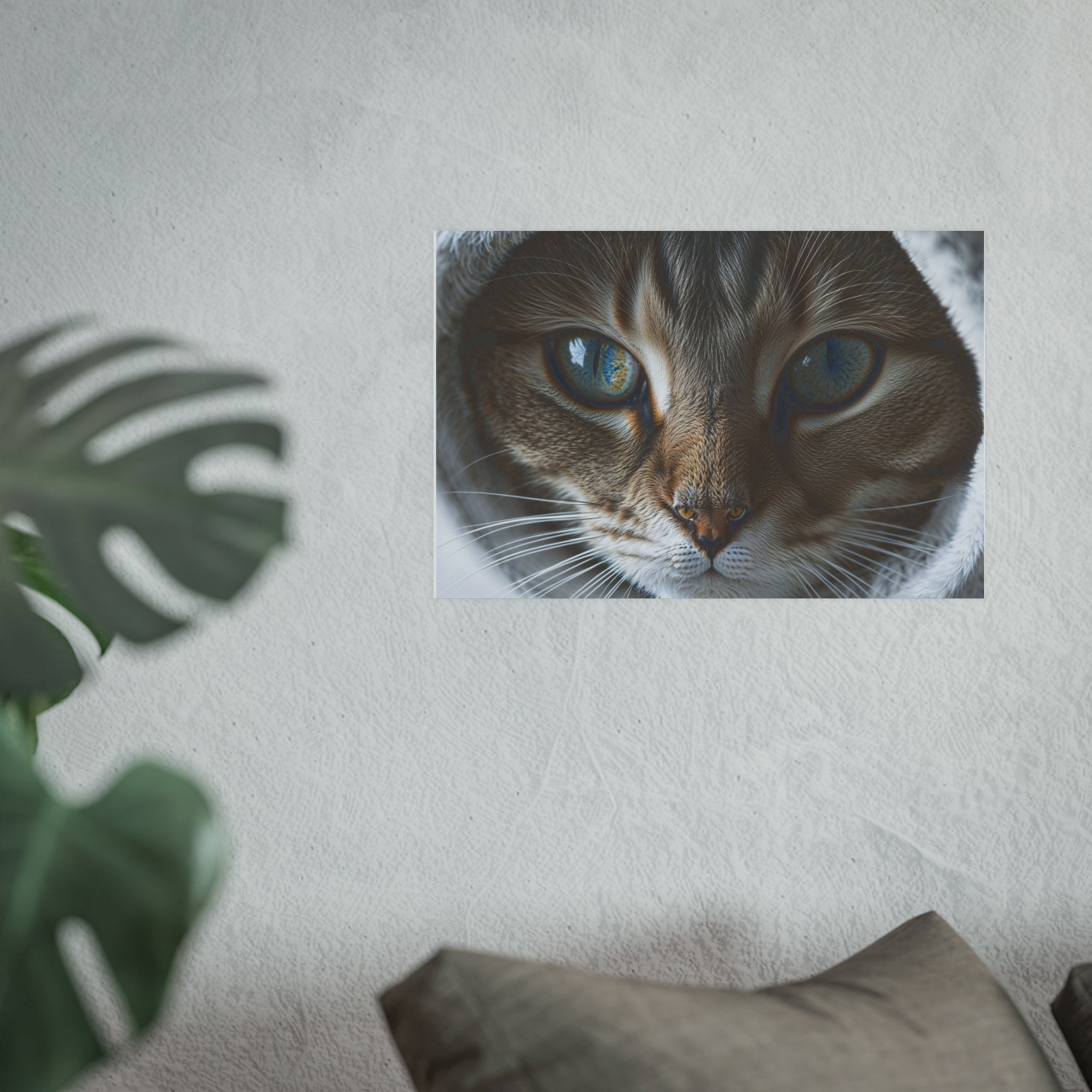 Close-Up Cat Eyes Poster | Cat lovers Poster, cat wall art