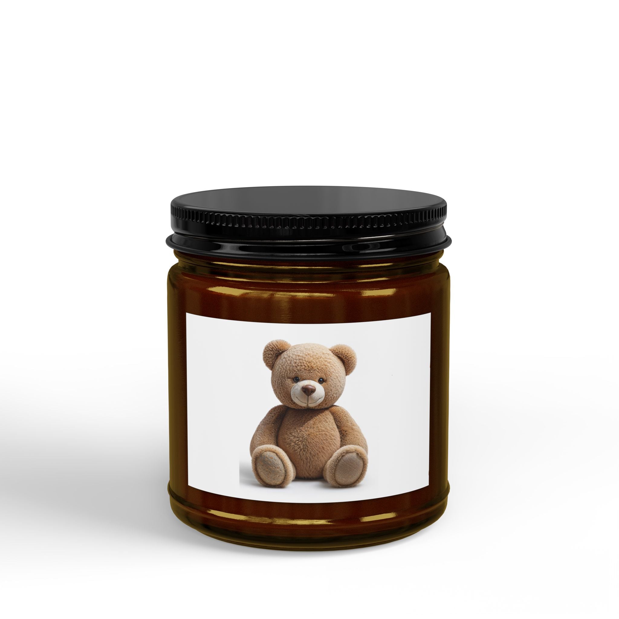 Bougie en pot Ours en peluche | Bougie de soja 113 g ou 255 g