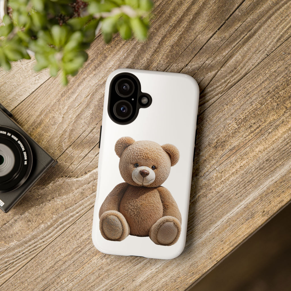 Teddy Bear Phone Case | Cute Plush Toy Illustration, i-phone, Samsung, Google phone