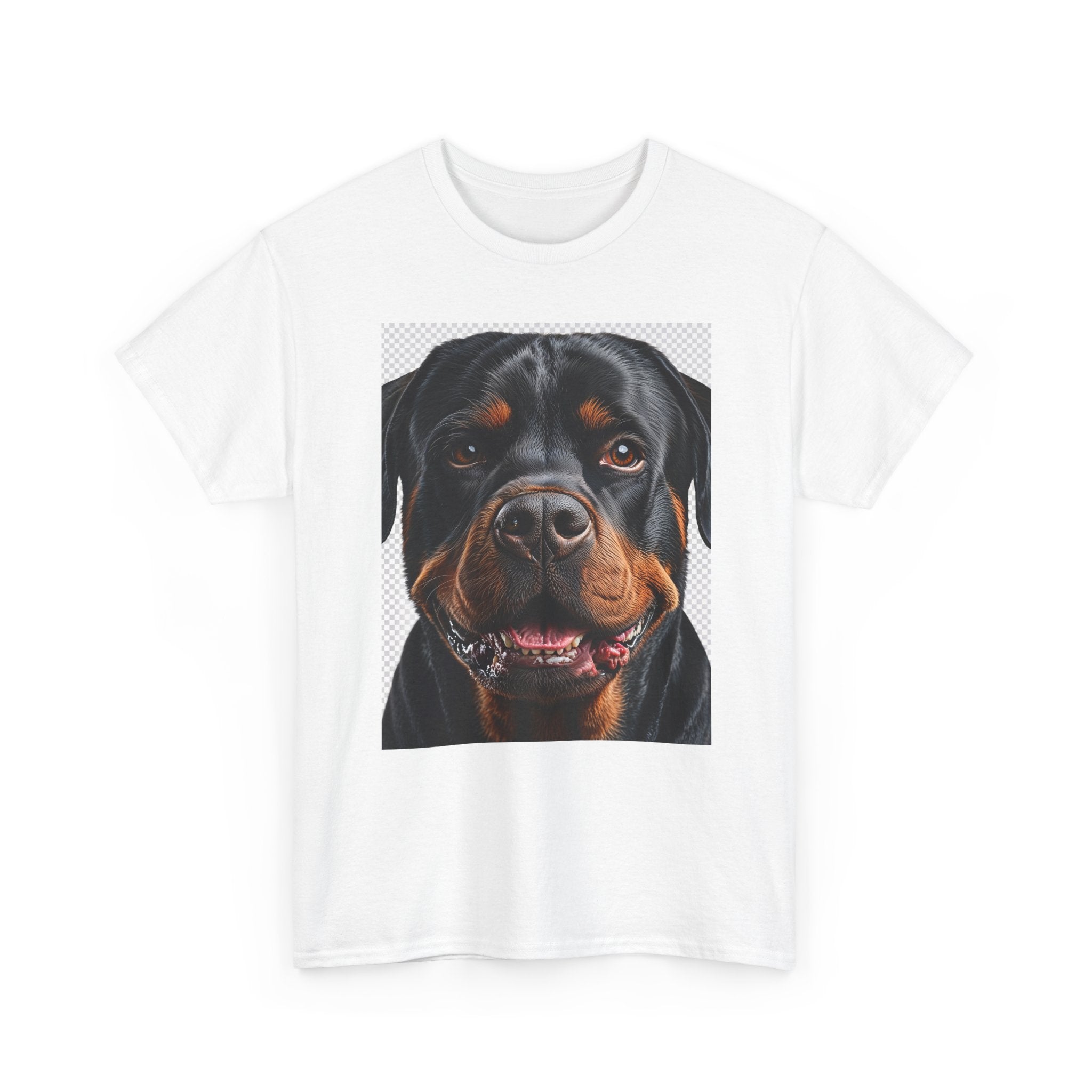 T-shirt portrait réaliste de Rottweiler | T-shirt visage de chien, vêtements pour amoureux des animaux