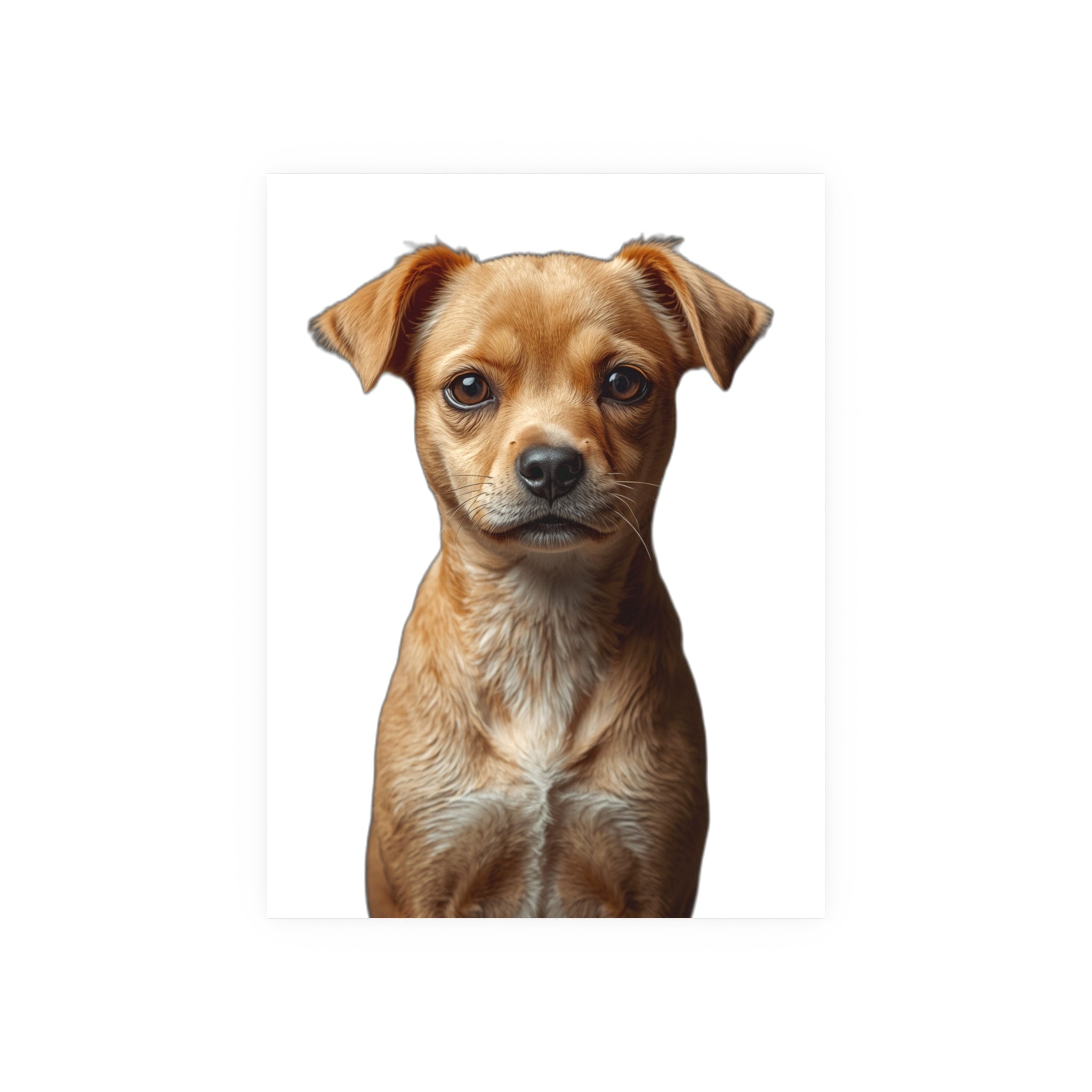 Puppy Portrait Poster | Dog Wall Art, dog lover poster