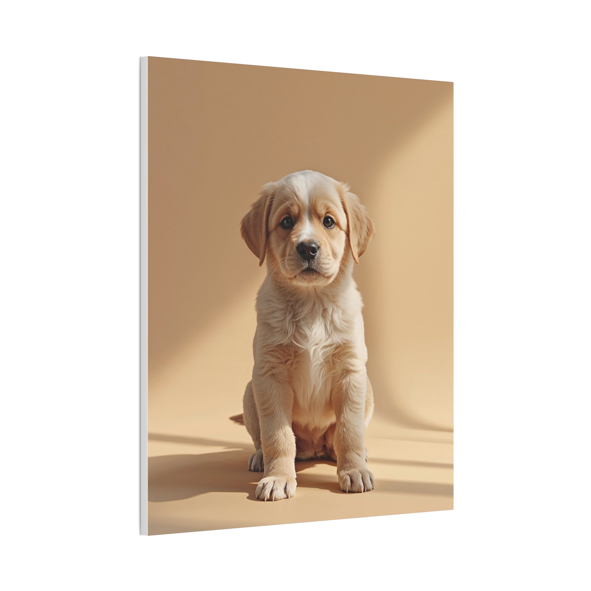 Golden Labrador Puppy Canvas, gift for dog lovers