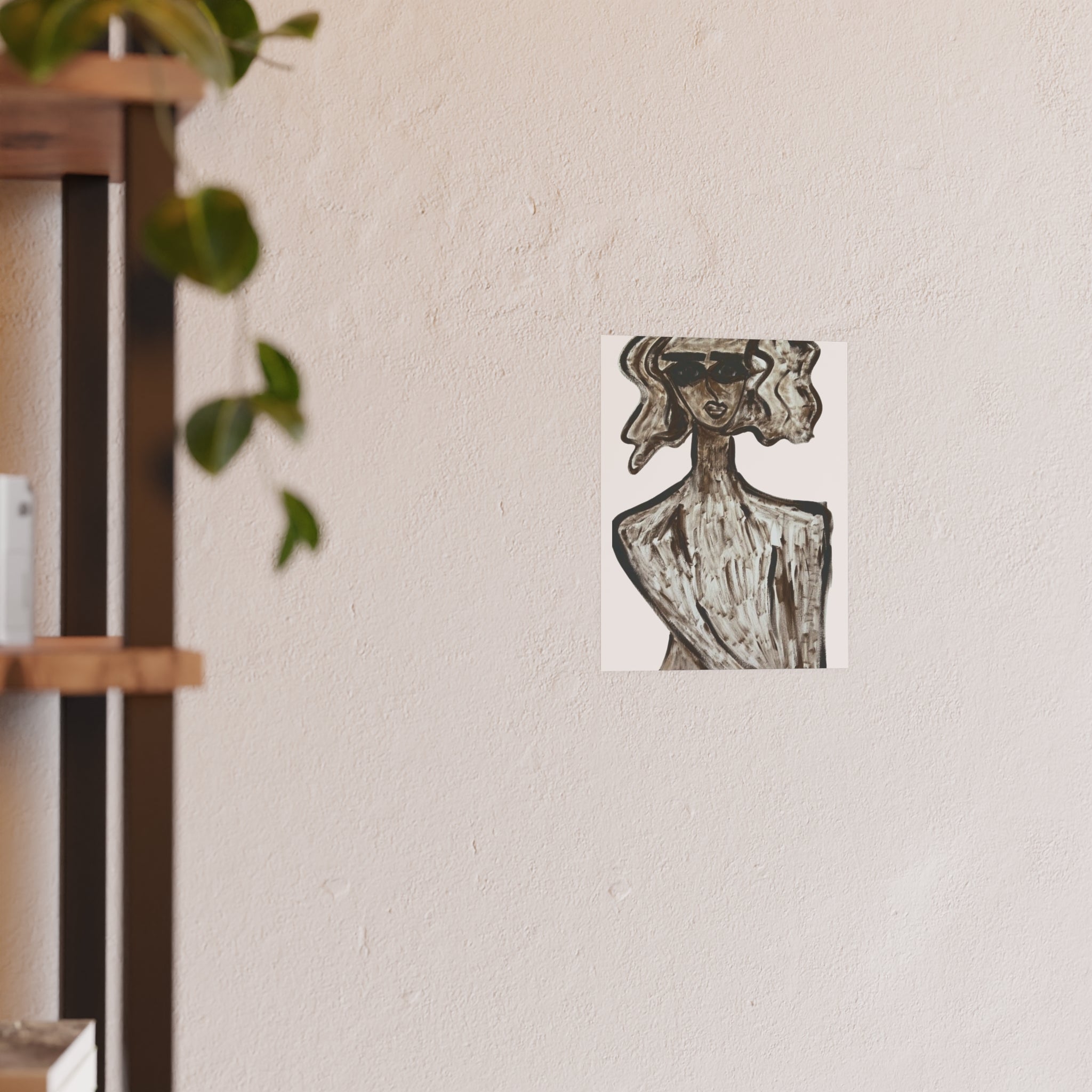 Monochrome Abstract Woman Poster | Poster