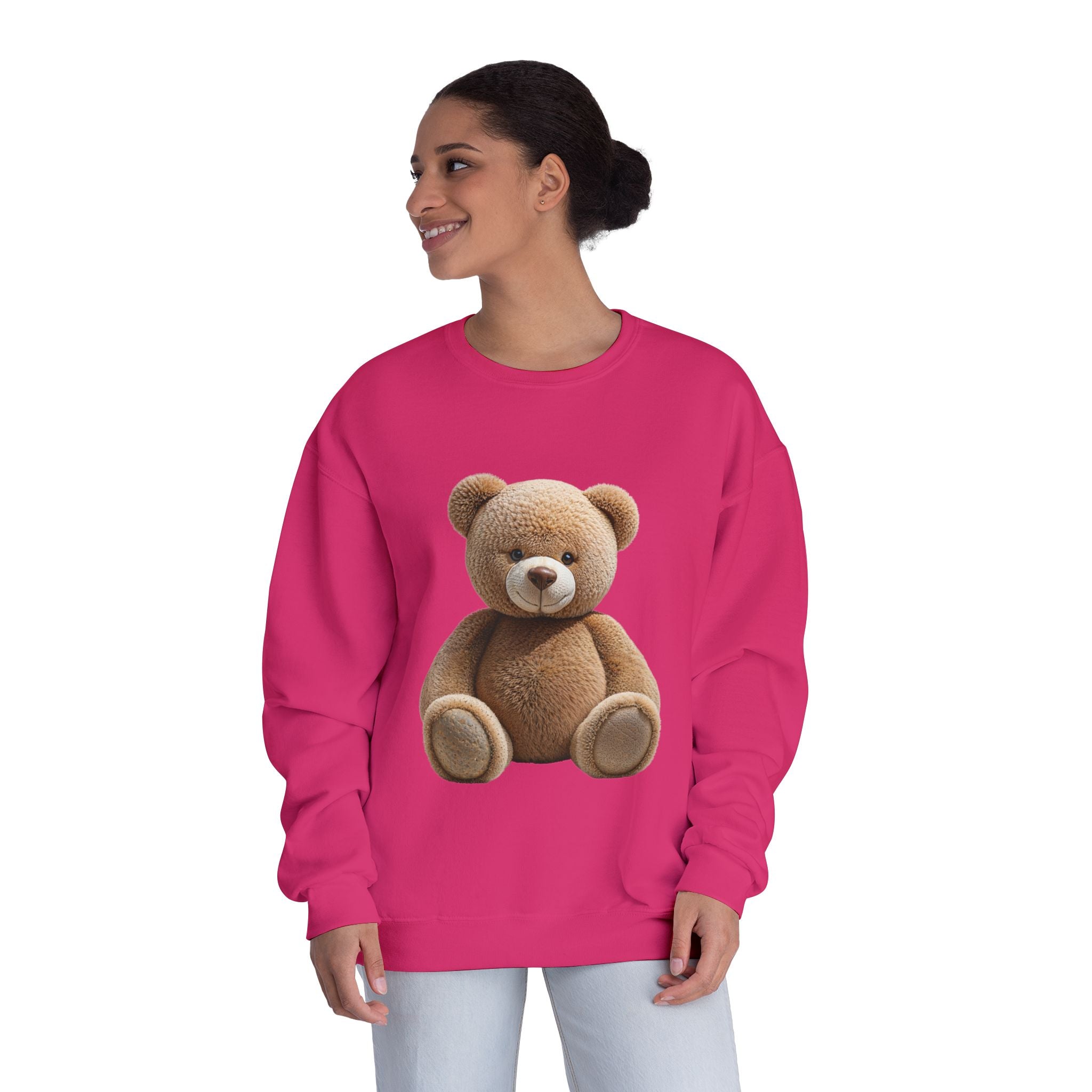 Sweat-shirt imprimé ours en peluche marron | Illustration de jouet mignon