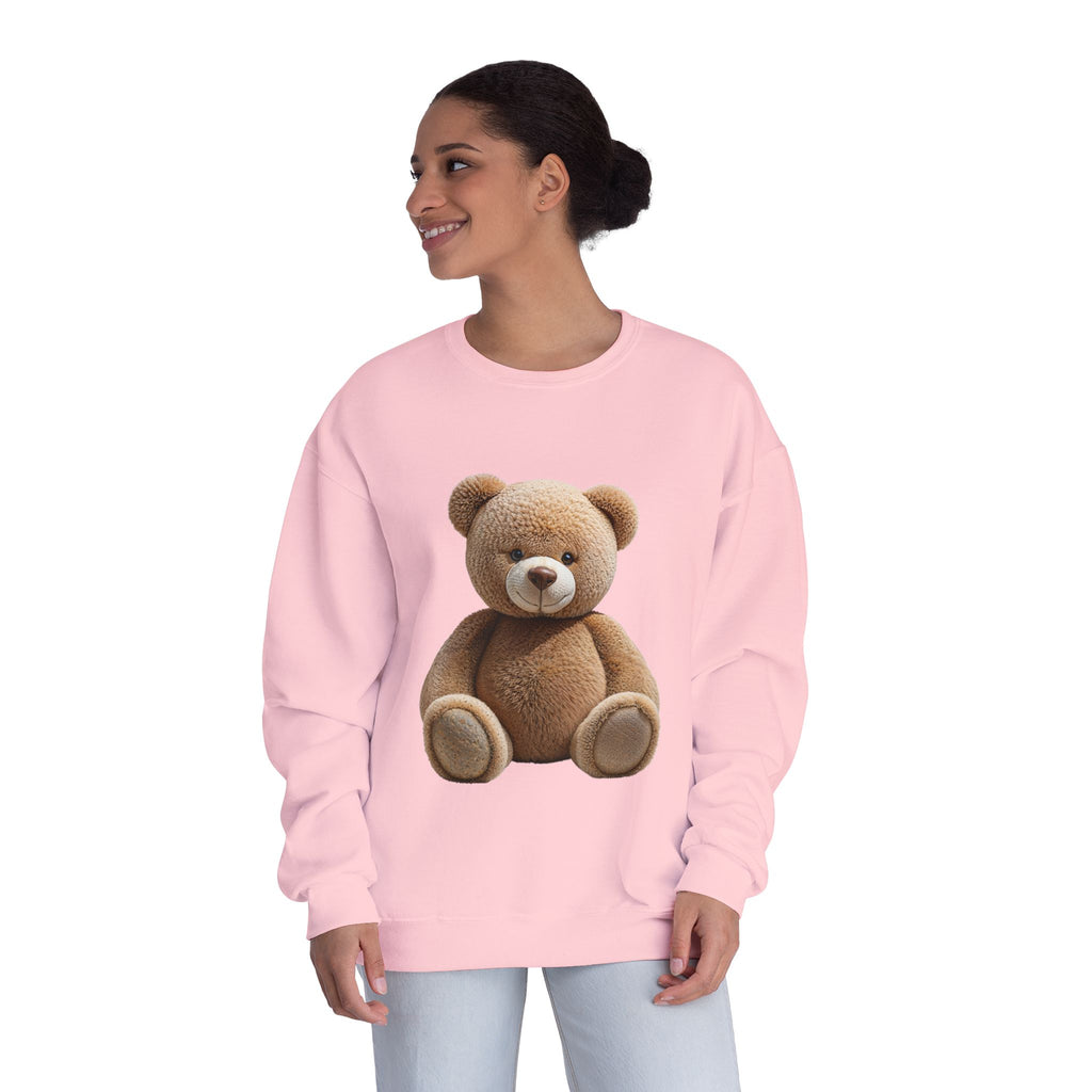 Sweat-shirt imprimé ours en peluche marron | Illustration de jouet mignon