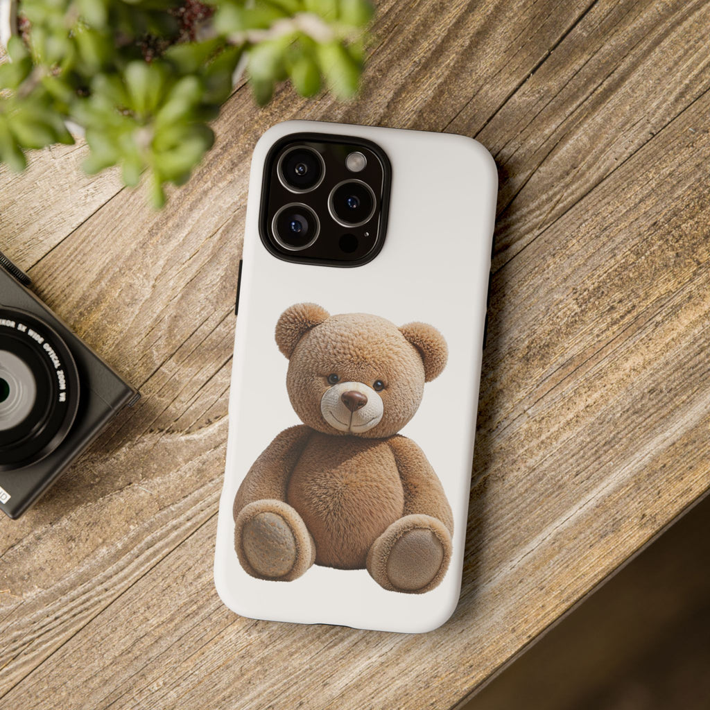 Teddy Bear Phone Case | Cute Plush Toy Illustration, i-phone, Samsung, Google phone
