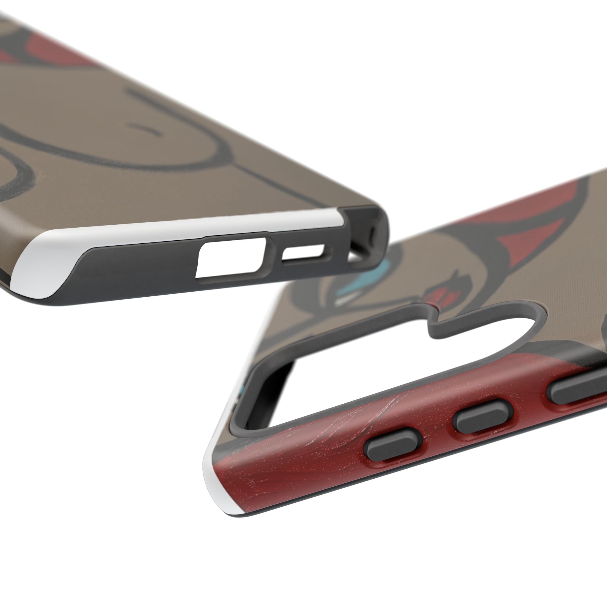Coque de téléphone minimaliste | Figure féminine abstraite, faite main