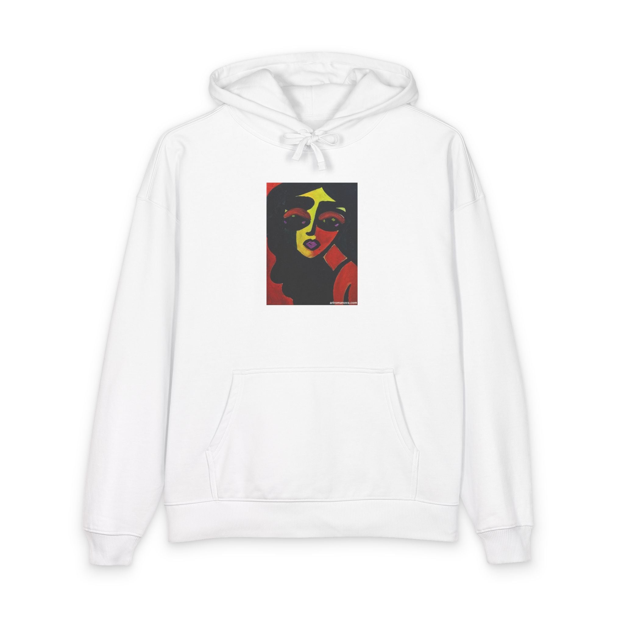 Abstract Pop Art Hoodie, Colorful Portrait Sweatshirt, Limited Art edition