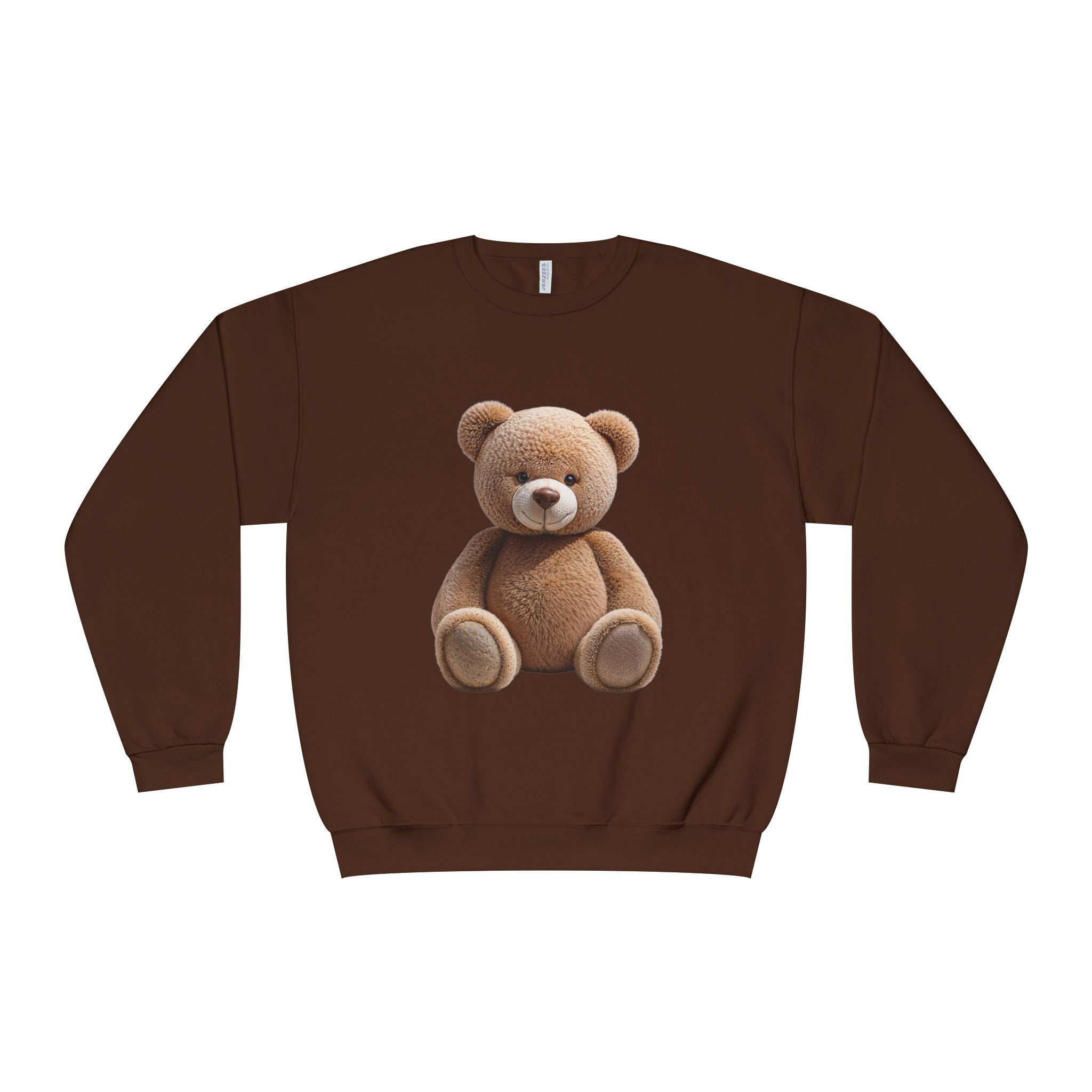 Sweat-shirt imprimé ours en peluche marron | Illustration de jouet mignon