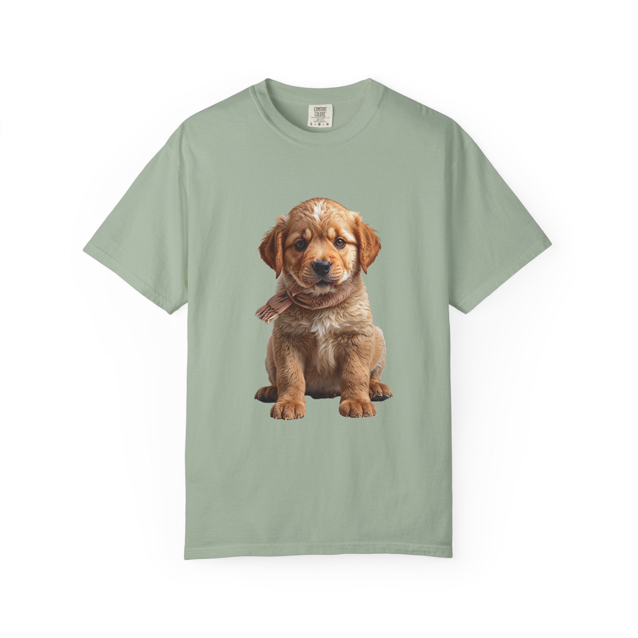 T-shirt chiot Golden Retriever | T-shirt photo de chien mignon